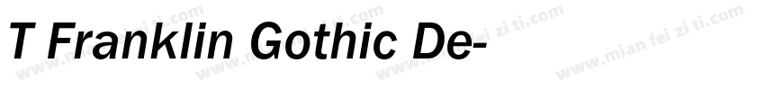 T Franklin Gothic De字体转换